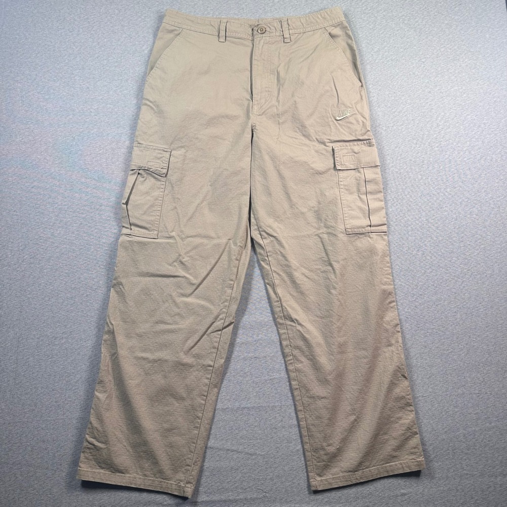 Nike Cargo Pants Mens 32x28 Brown Ripstop Pockets Outdoors Skate FZ5765-247